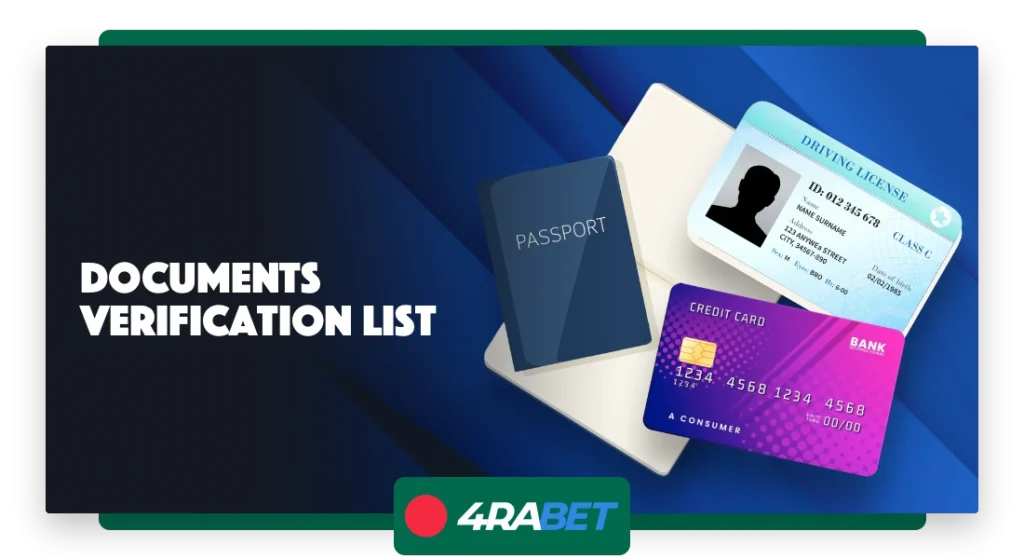 4rabet document verification.