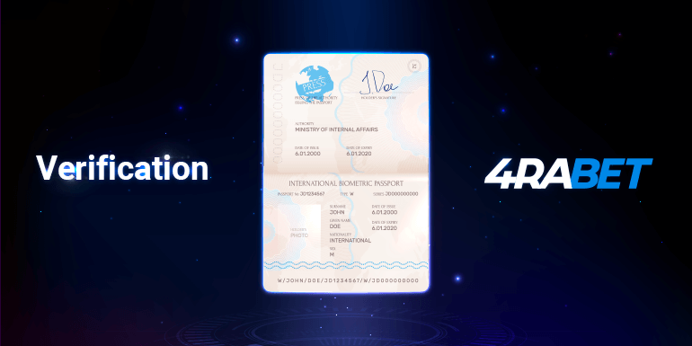 How to verify 4rabet account.